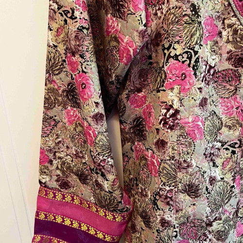 Indian Printed Dress in Pink Tones like new, Medium