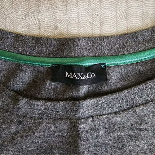 Max & Co sweatshirt XS new, grey and green with stripes