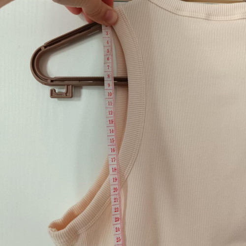 Cropped tank top Guess new, cream, size XL