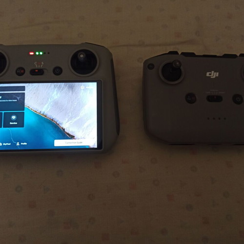 DJI Mini 3 Pro drone with two controllers and accessories