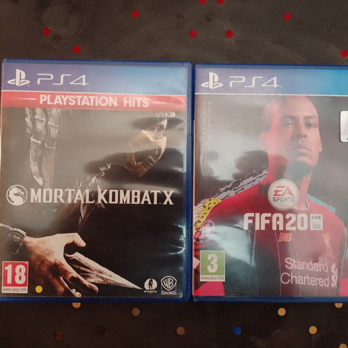 FIFA 20 Champions Edition and Mortal Kombat X PlayStation 4 games like new