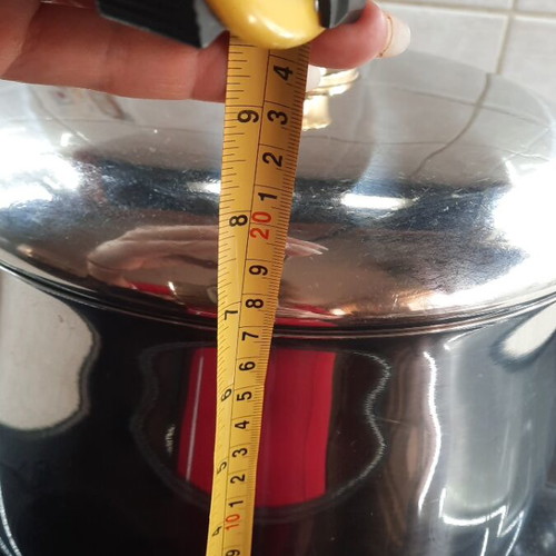 Large Vintage pot like new with 24 karat gold plating