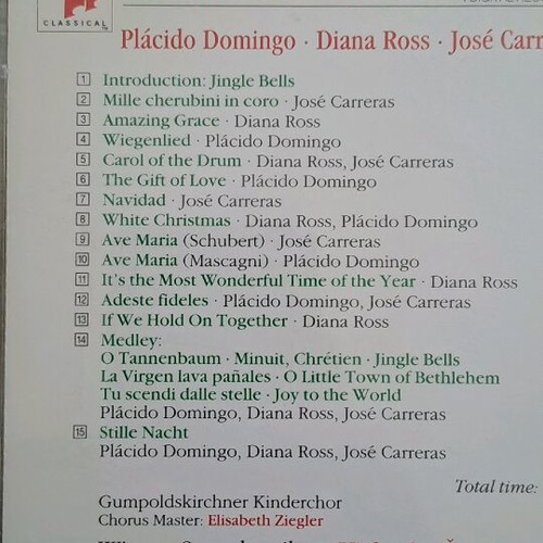 CD Placido Domingo, Dianna Ross, Jose Carreras classical music like new