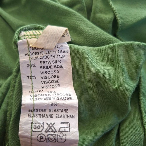 Italian Kaos midi dress green like new, size M