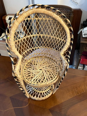 Bamboo miniature armchair like new
