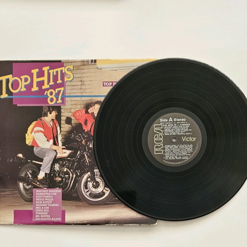 Top Hits '87 double vinyl record used