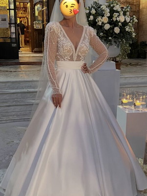 Costantino wedding dress like new, 2-piece aristocratic design