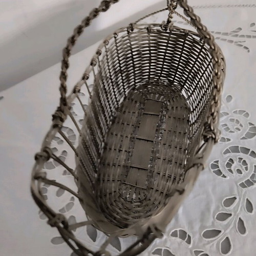 Handmade vintage antique wire basket like new
