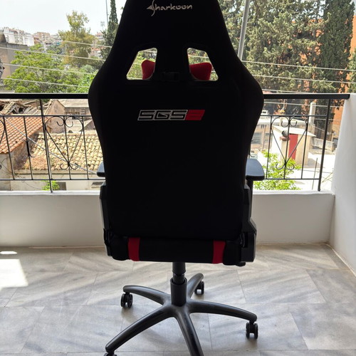 Sharkoon Skiller SGS2 gaming chair used, fabric, red