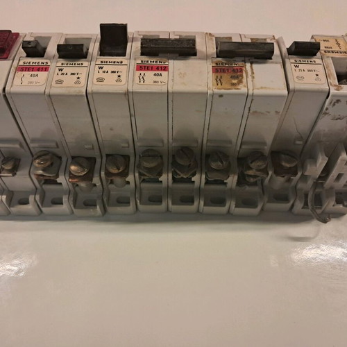 Switches, fuses and antenna cable used