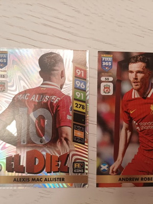 Adrenalyn XL 2025 Panini Liverpool cards like new