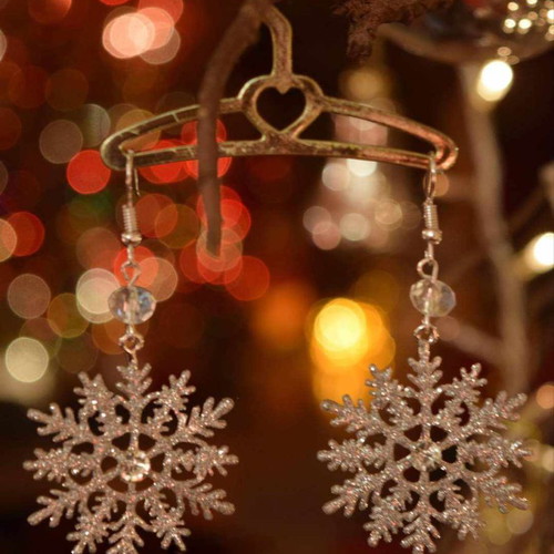 Handmade Christmas earrings new #153