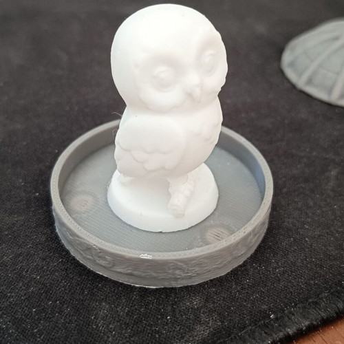 Hedwig figure with cage 3D printed, made to order