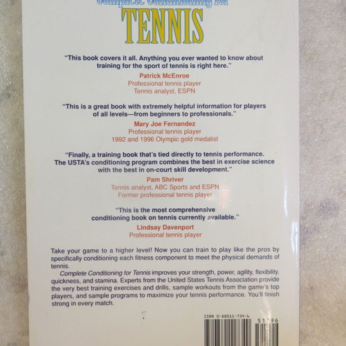 Book Complete Conditioning for Tennis used, Human Kinetics 1998