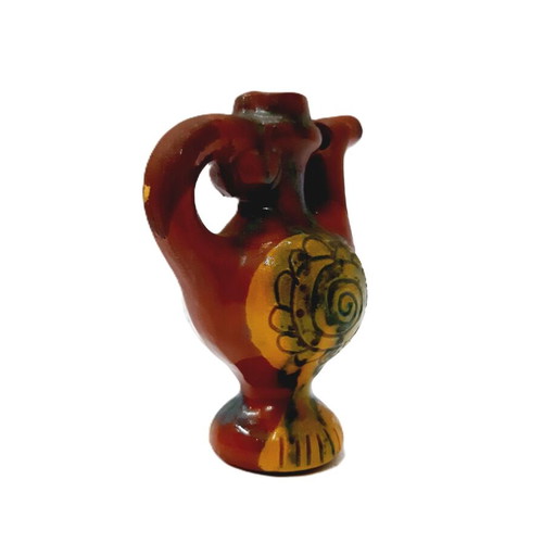 Vintage Mini Jug with Whistle 1970s Handpainted Bulgaria like new