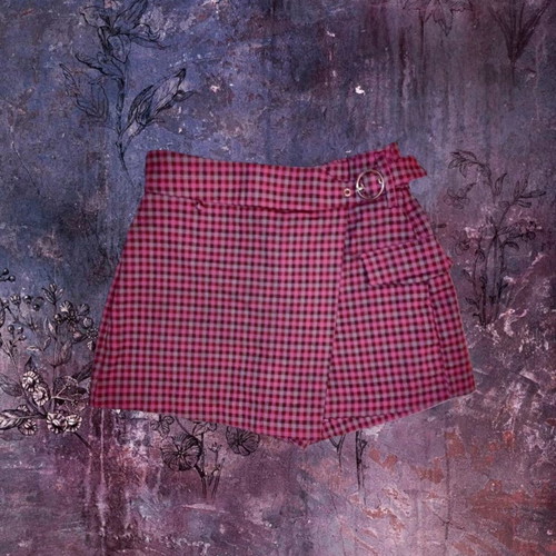 Bershka Skort used, dark pink, size 36/XS