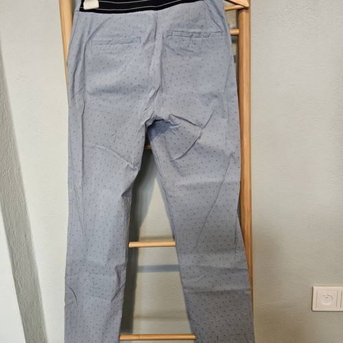 Zara Basic Blue Stretch Pants like new