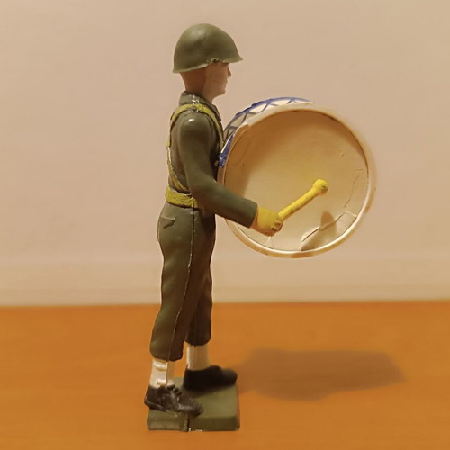 Athina Military Band Drum Soldier figure like new