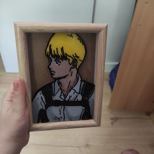 Glass painting Attack on Titan new