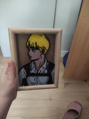 Glass painting Attack on Titan new
