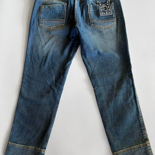 Galliano denim pants used, three-quarter length, size 29/43