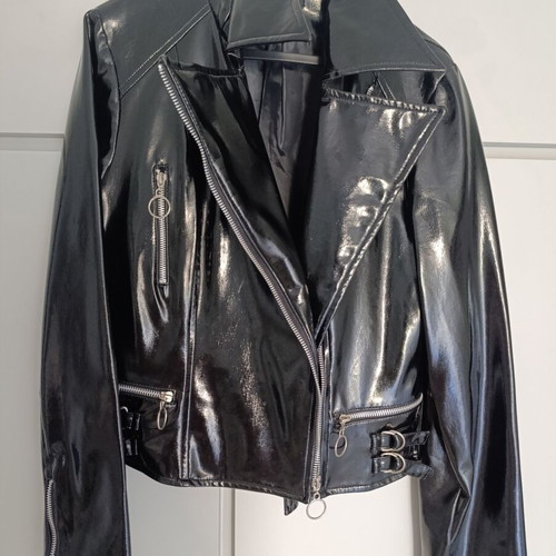 Sinequanone Patent PVC Biker Jacket Black like new