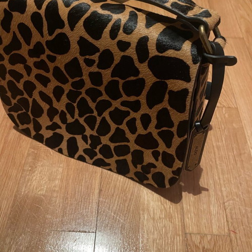 Aldo shoulder bag made of genuine leather like new, black and brown