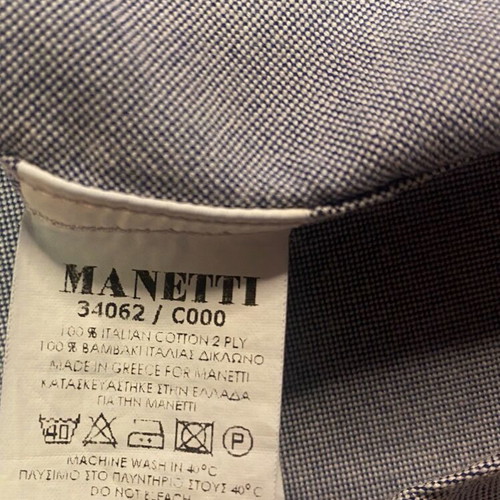 Manetti Men's Shirt Medium Like New Blue