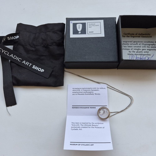 Kallos Necklace from Museum of Cycladic Art s925 by Maria Apostolopoulou new
