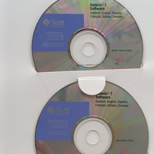 Sun Microsystems Solaris 7 Media Operating System P/N 724-3144-01 like new