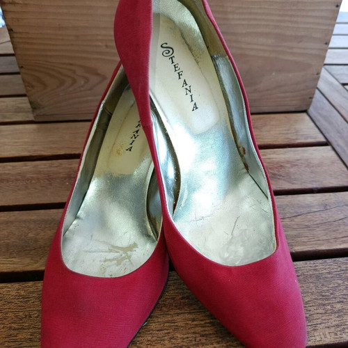 Stefania pumps used, red, size 40, thin heel