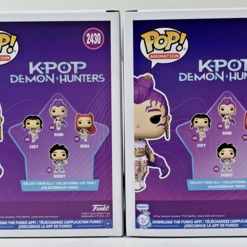 Funko Pop K Pop Demon Hunters Bundle Rumi 2430 & Chase brand new