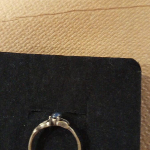 Women's ring with energy crystal new, blue
