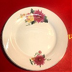  Σερβίτσιο πάστας 7 τμχ πορσελάνης με floral σχέδια αποτελούμενο από Πιατέλα και 6 πιάτα ...Αμεταχείριστα σε καπελίερα!