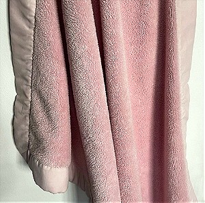 Κουβέρτα για μωρό ροζ κουβερτούλα 100 70 εκατοστά mini vanilla