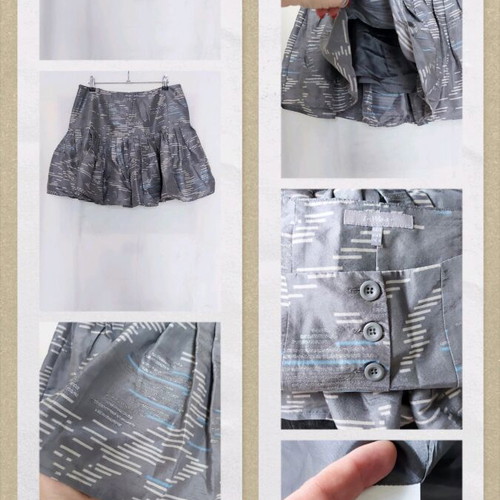 In Wear pleated silk satin skirt like new