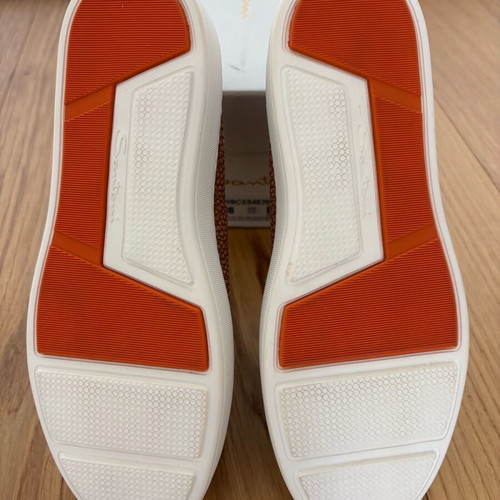 Santoni slip on new camel color, size 36