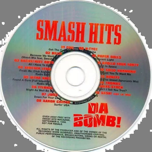 Smash Hits: Da Bomb! CD like new (1998)