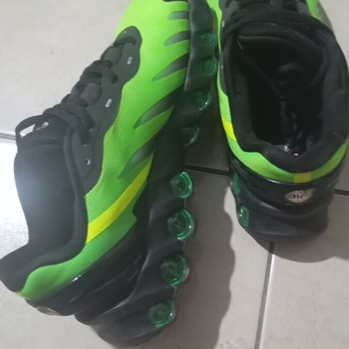 Nike Airmax DN athletic shoes new in green, black and purple