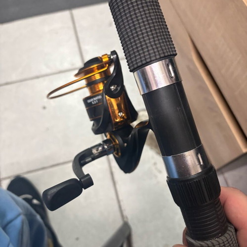 Fishing rods 4 meters with reels new, set of 2 pieces