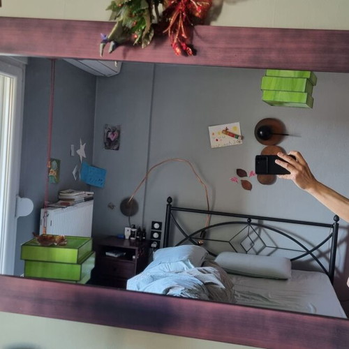 Bedroom Vanity Set with Mirror Industrial Design like new