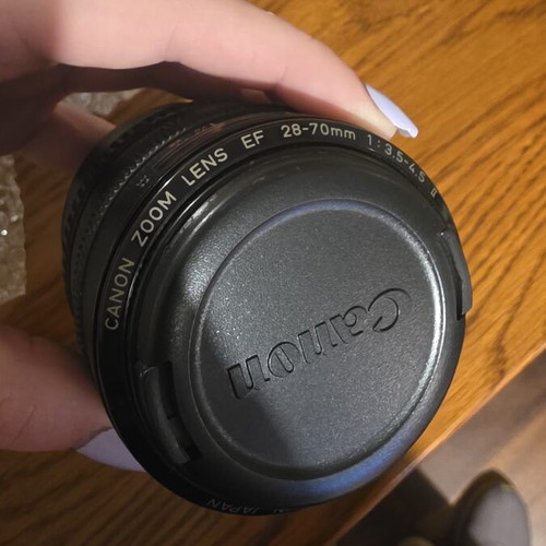Canon EF 28 to 70mm f/3.5 to 4.5 Zoom Lens used