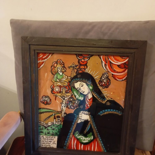Religious icon like new, size 31x36 cm, gold and colors