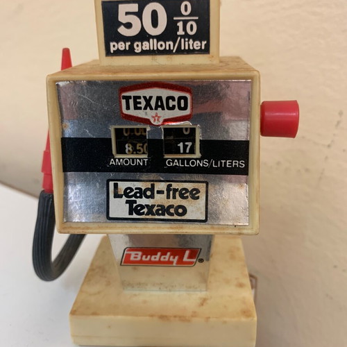 Texaco Buddy L Vintage Toy Gas Pump 1970 Used