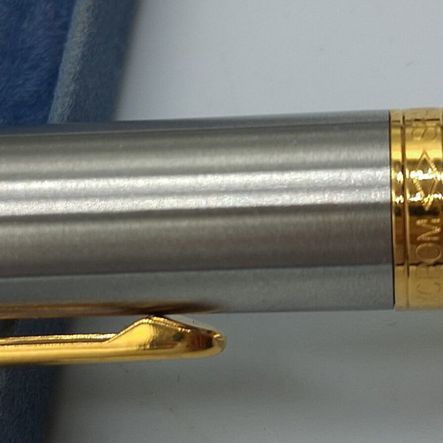 Inoxcrom pen with original box, gold electroplated details