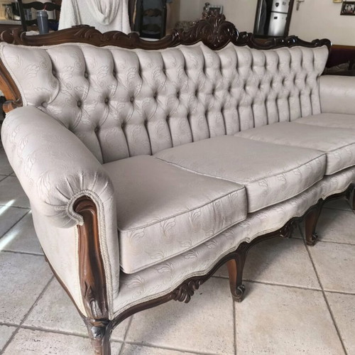 Ludovic Style Sofa And Two Large Chairs Like New