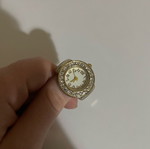 Watch ring used, gold-colored