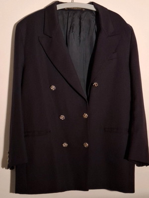 Marks and Spencer dark blue jacket like new with gold buttons