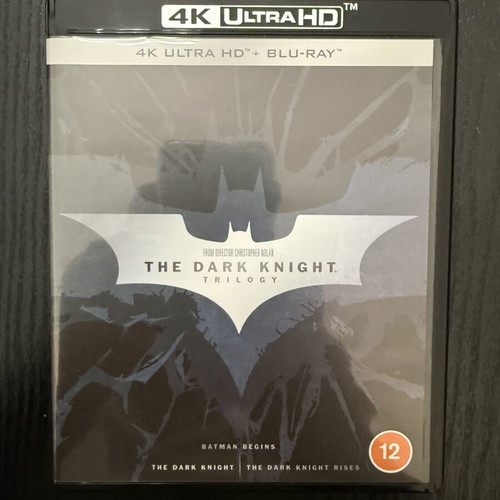 Batman Dark Knight Trilogy 4K Ultra HD Blu-Ray set like new with Greek subtitles