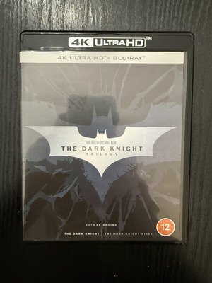 Batman Dark Knight Trilogy 4K Ultra HD Blu-Ray set like new with Greek subtitles